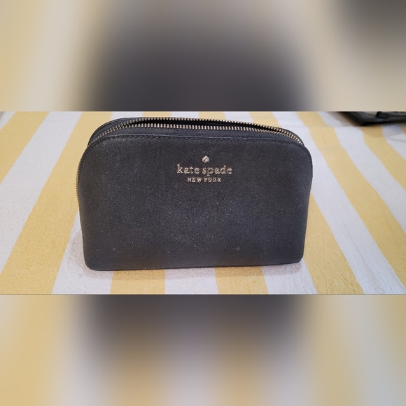 Kate Spade New York Shimmy Glitter Small Cosmetic Case.  - Picture 1 of 7